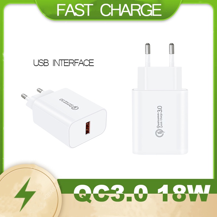 USB Interface Adapter Charger Quick Charging Fast Charging Quick Charge 18W QC 3.0