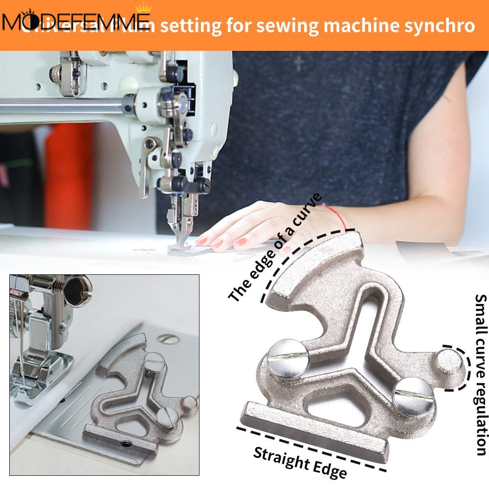 G-type Straight Curved Locator Universal Aksesoris Mesin Jahit Kain Kaki Menekan Sekrup Jempol Plum Sewing Seam Gauges Steel Three Corner Lockstitch Gauge