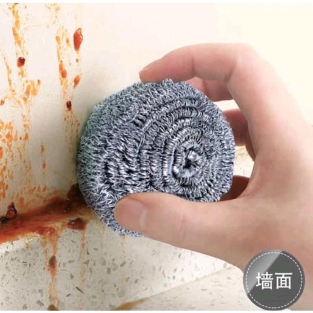 Spons Pembersih Karat / Sabut Kawat Cuci Piring / Spons Kawat Stainless Steel Dishwashing Wire
