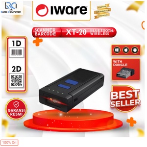 IWARE BARCODE SCANNER BLUETOOTH 2D WIRELESS XT-20 QR CODE (ANDROID IOS WIN)
