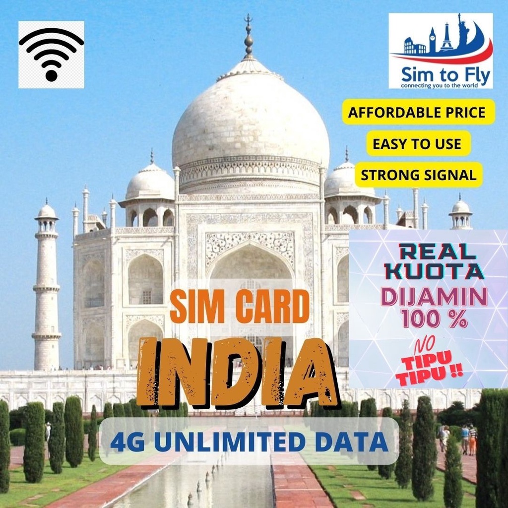 SIM CARD INDIA , PAKISTAN DAN SRI LANKA ( SIMCARD INDIA ) UNLIMITED DATA 4G