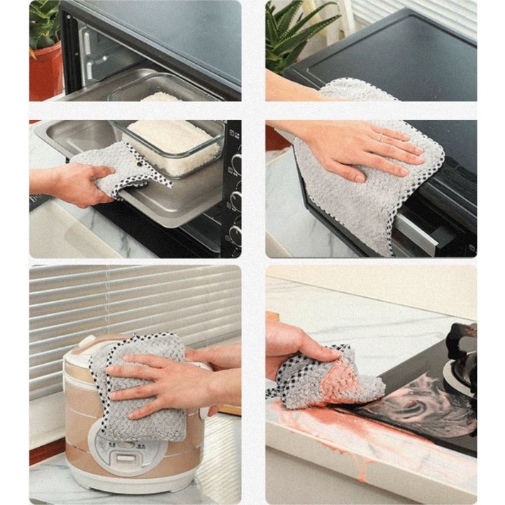 lap kain 30cm x 40cm microfiber lap dapur lap cuci lap tangan dll