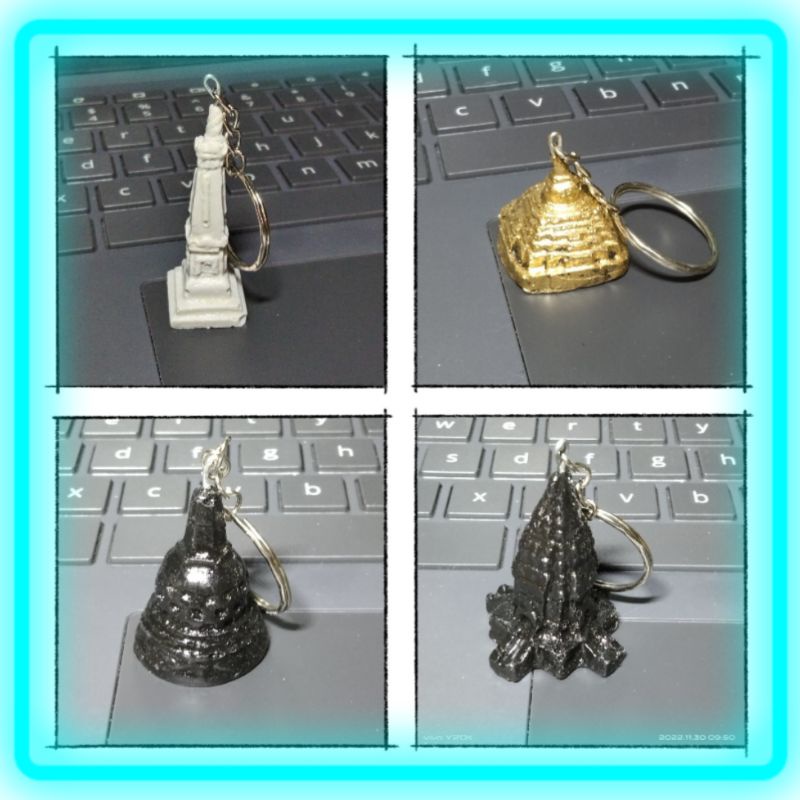 1 pcs gantungan kunci candi khas Jogja Souvenir Malioboro oleh oleh khas Jogja