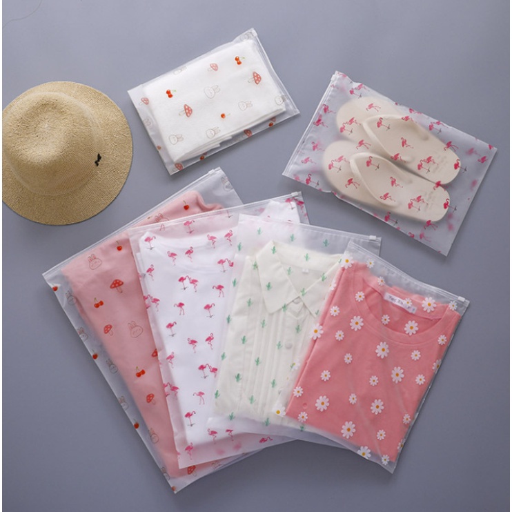 POKY - D6078 Zipper Storage Bag / Kantong Zipper / Travel / Pouch Zipper Lock Bermacam Variasi / Zipper Bag / Kantong Zip Lock Motif