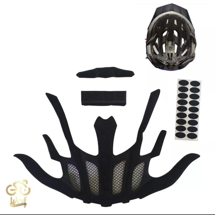 HELMET LINING BIKE INNER PADS HELM SEPEDA SPONGE PAD BUSA SPON DALAM