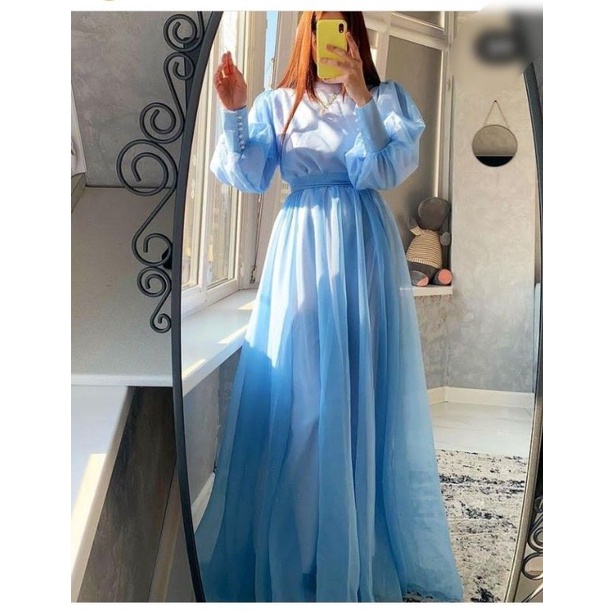 DRESS ORGANZA HIJAB GAMIS