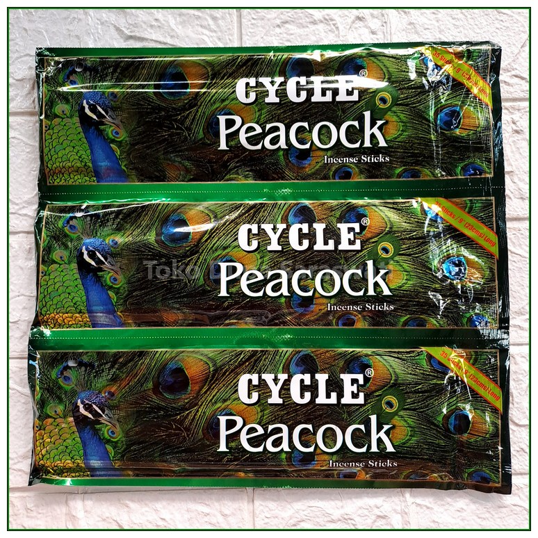 Hio Dupa Aromaterapi Cycle Peacock Isi 35 Stik Hitam Sangat Wangi