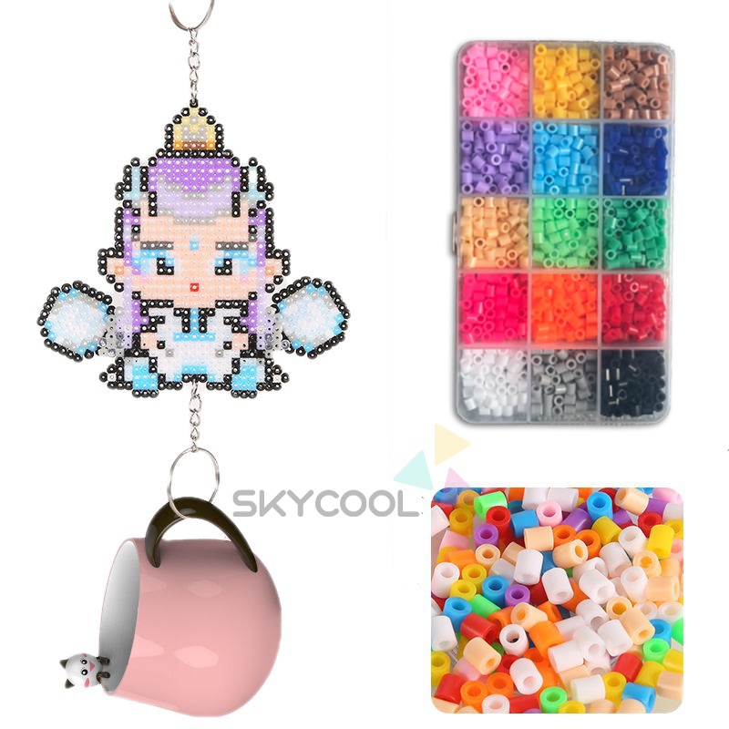 Fuse Beads 5.5mm 3000 Perler Beads Anak-anak Handmade DIY Auxiliary Beads Tidak Ada Aksesoris