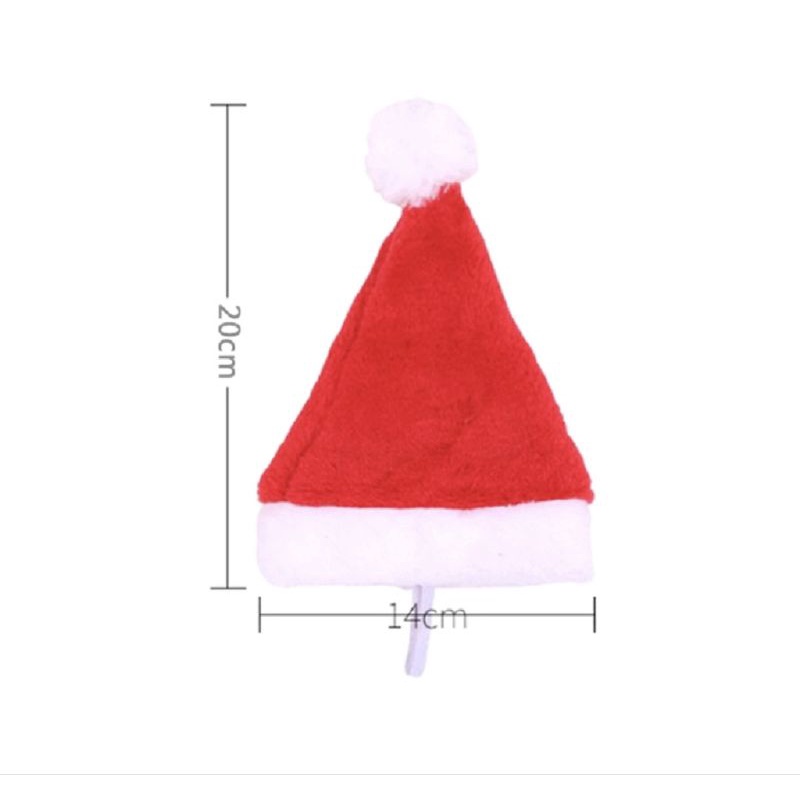 LIMITED STOCK ! TOPI NATAL SANTA CLAUS Untuk Anjing/Kucing/Kelinci Pet Puppy kitten