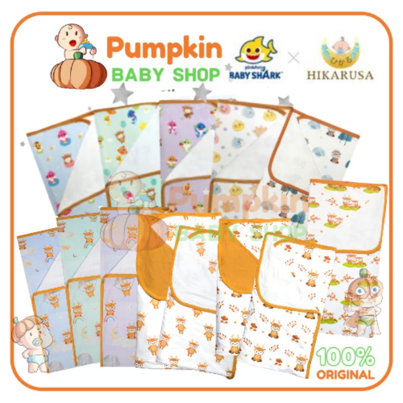 Hikarusa Baby Shark Blanket Selimut Bayi And Dewasa 150 x 200 cm