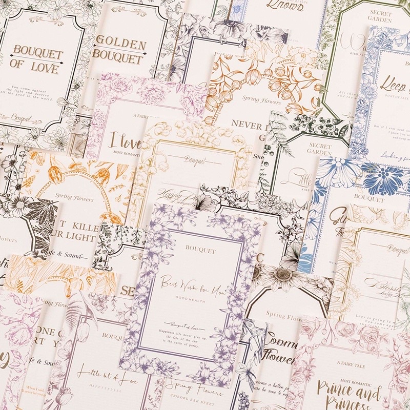 

5pc flower frame for scrapbook journal journaling bujo FF