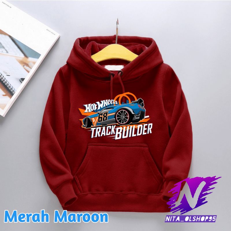 hoodie sweater anak hot wheels