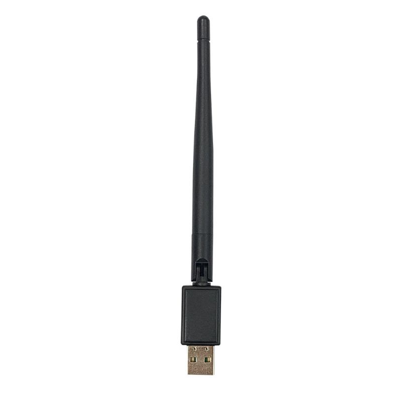 Taffware WiFi Dongle Untuk Set Top Box USB Adapter 802.11N 150Mbps 3dBi MT7601 Chipset with Antena - Black