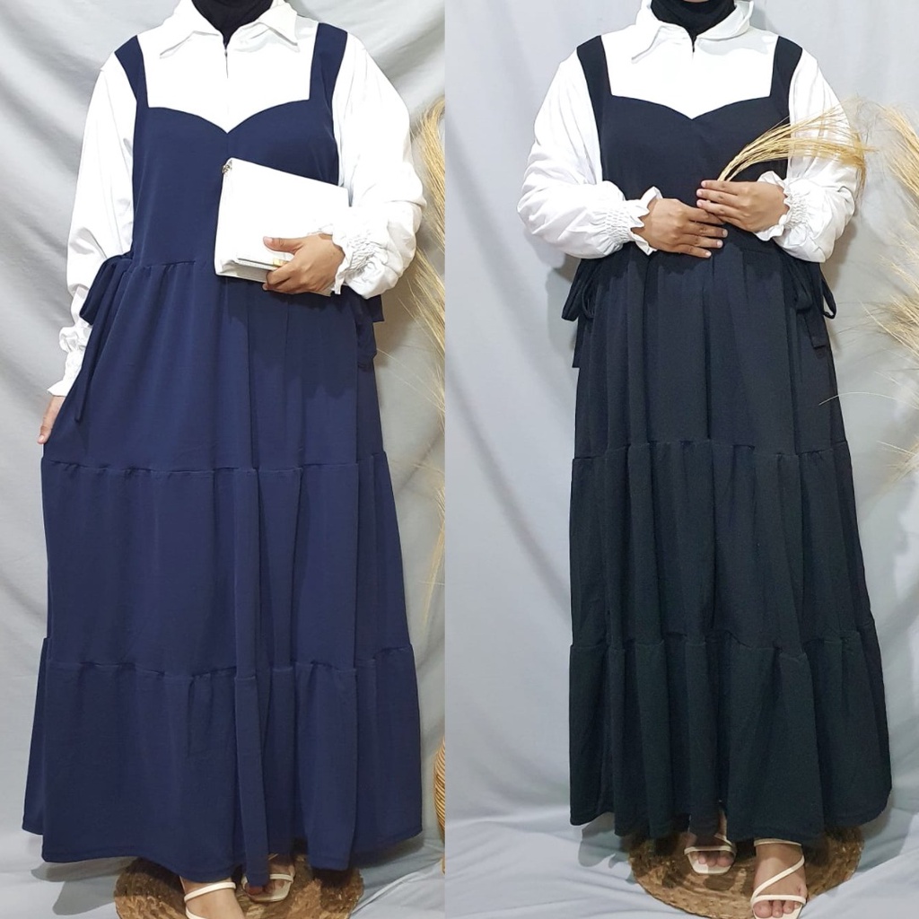 Dailythings Gamis JUMBO BUSUI Zahra Overall Rempel Ukuran Fit L sampai XXL LD 110cm PB 135cm