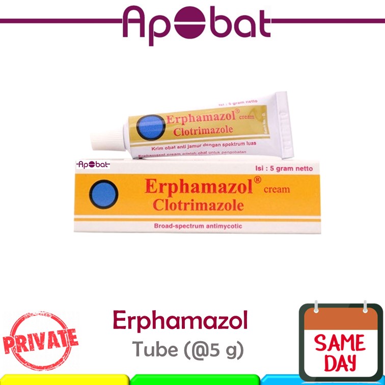 - ApObat - Erphamazole Cream 5 Gram Salep Krim Gatal Jamur Clotrimazole Erpamazole Erphamazol Erpham