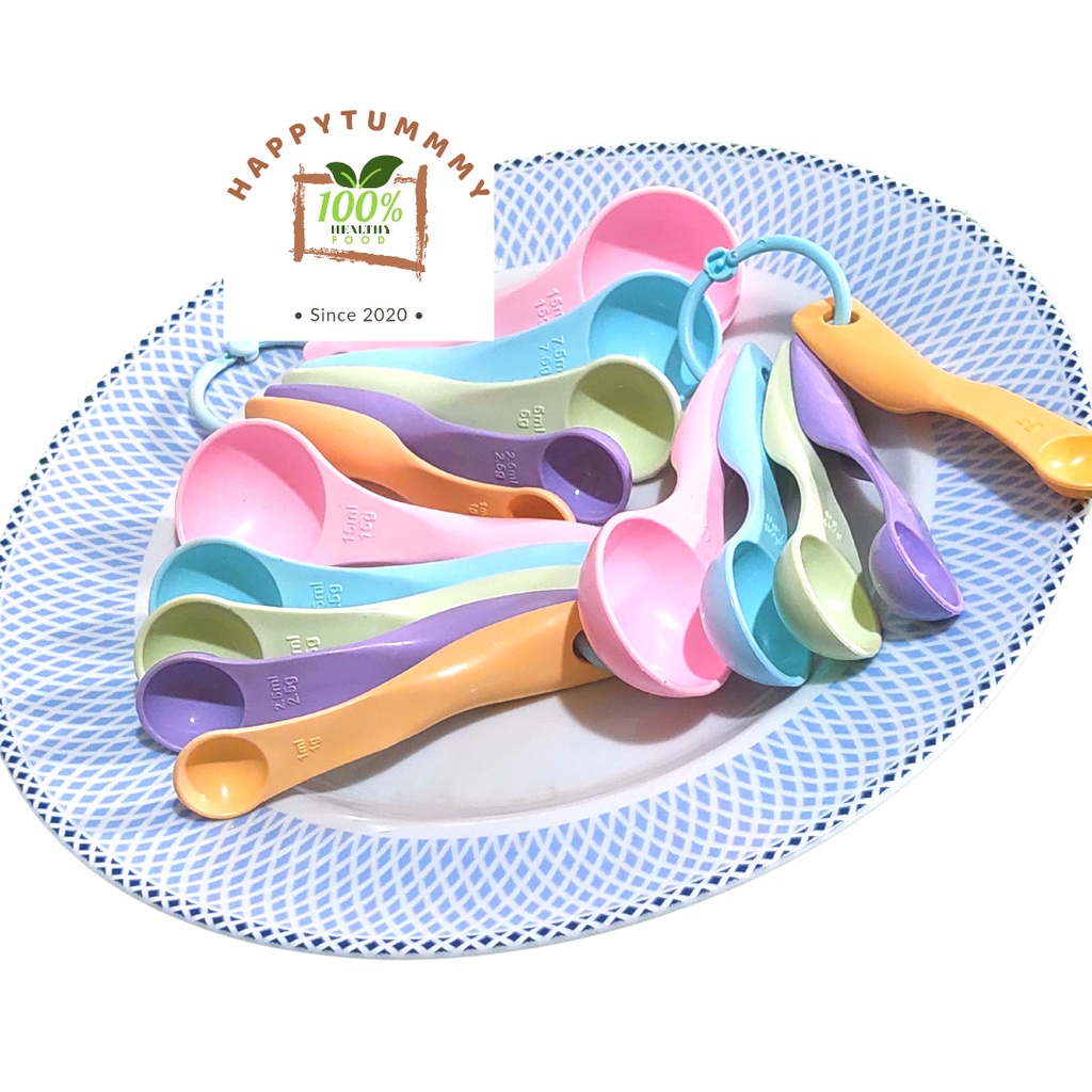 HPT - Sendok Takar 5in1 WARNA PASTEL / Sendok Set Ukur Masak / MEASURING SPOON sendok dapur