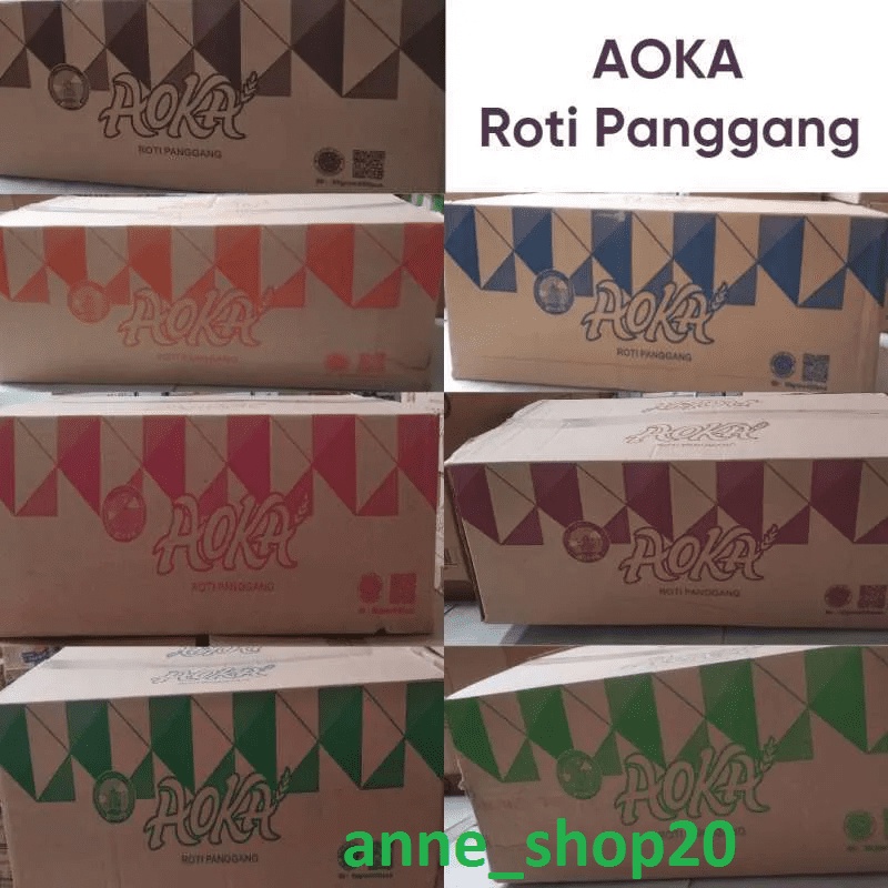 Aoka Roti Panggang MIX Rasa 1 dus (65gr x 60pcs)