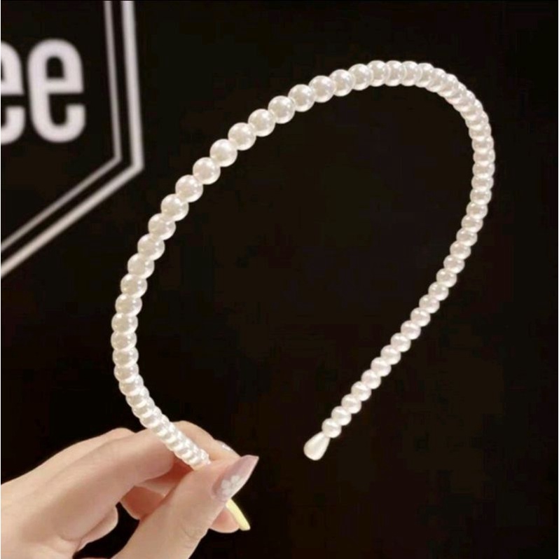 BANDO KOREA FULL MUTIARA PREMIUM TIDAK SAKIT PEARL HEADBAND TIARA MUTIARA BANDO MUTIARA BANDO CANTIK AKSESORIS FASHION