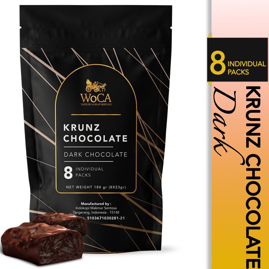 

[PRODUK WPVDD] WoCA Krunz Chocolate Dark 8 individual packs - Pouch YVN