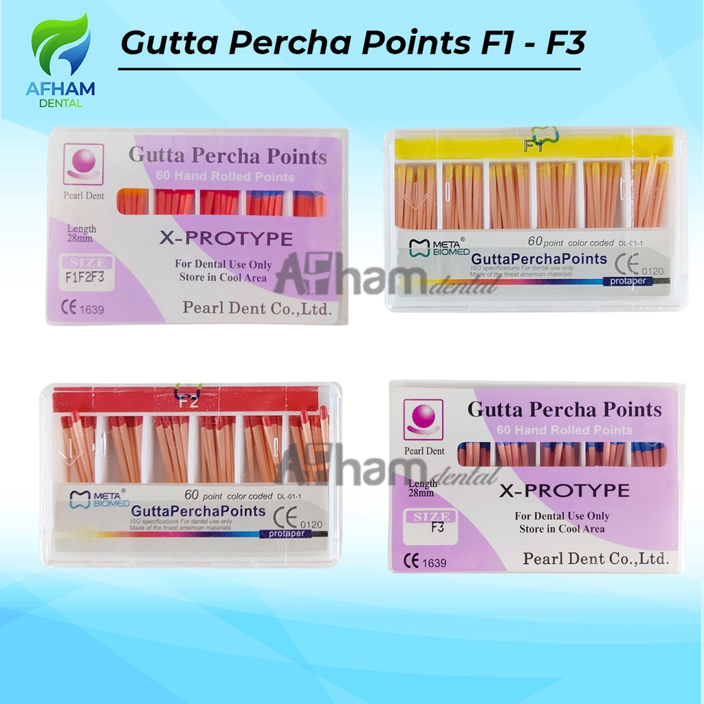 Jual DENTAL GUTTA PERCHA POINT PROTAPER F1 F2 F3 Shopee Indonesia
