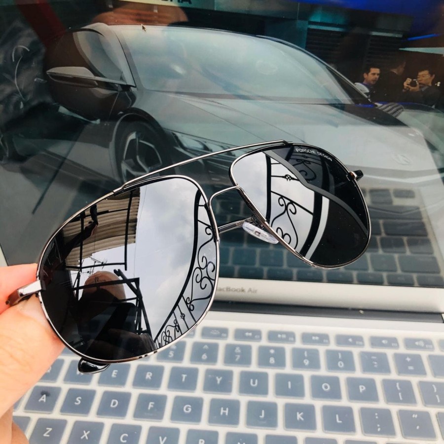 63228 Kacamata Pria Hitam Anti Radiasi Original Import luar negeri Terbaru 2021 Polaris Anti Silau S