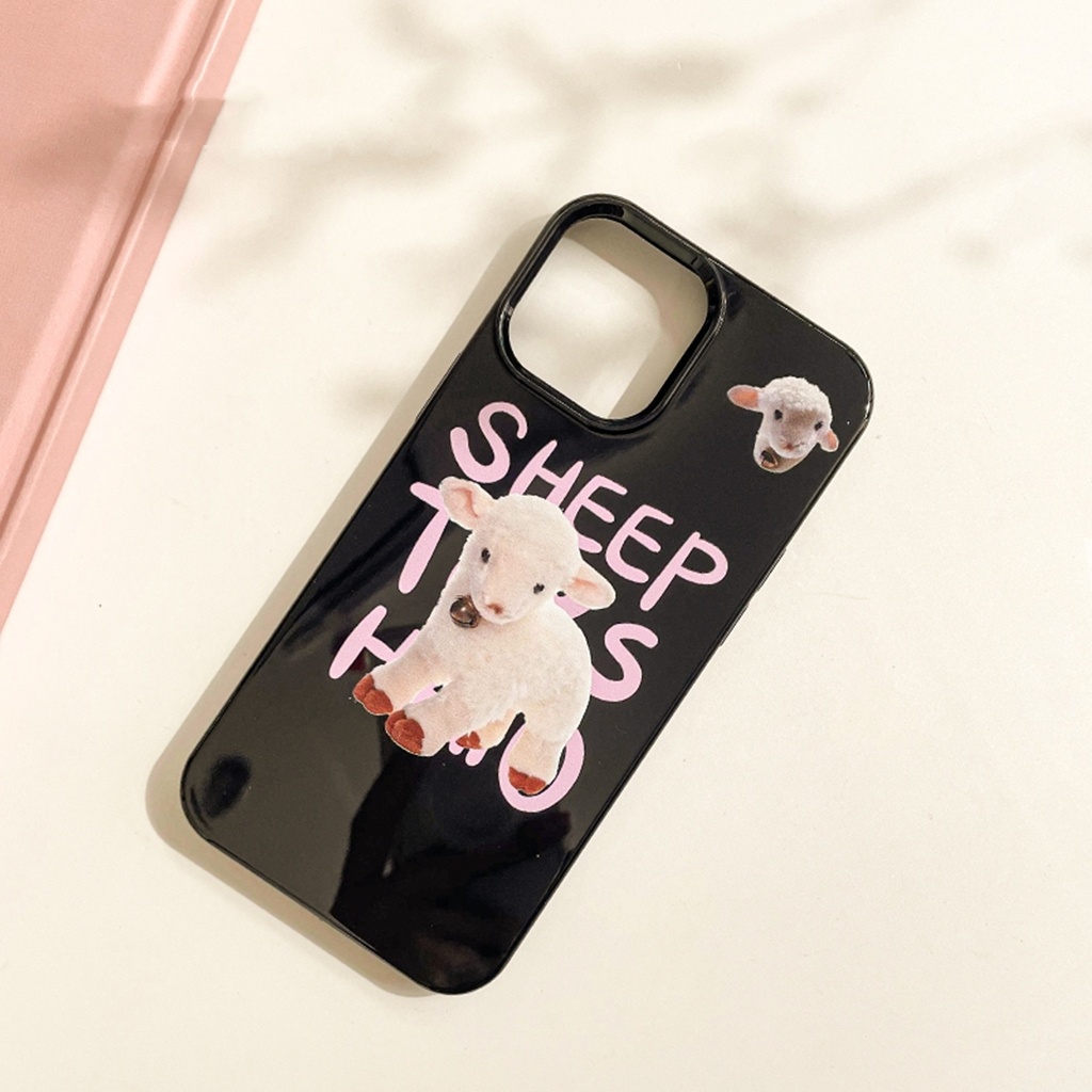 IPHONE Ins Pola Domba Cocok Untuk Iphone14 14pro 14Plus 14prm Iphone13 13pro 13prm Iphone11 7Plus 8Plus Xr XS 12 Pro Max Empat Sudut Casing Ponsel Tahan Guncangan