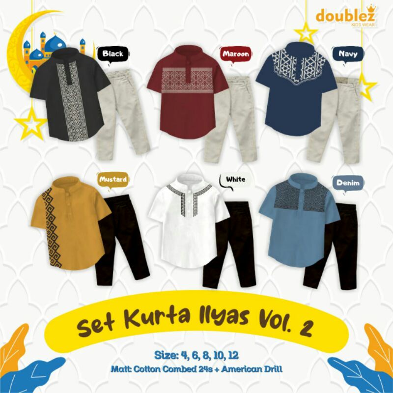 *SET KURTA ILYAS by doublez*
