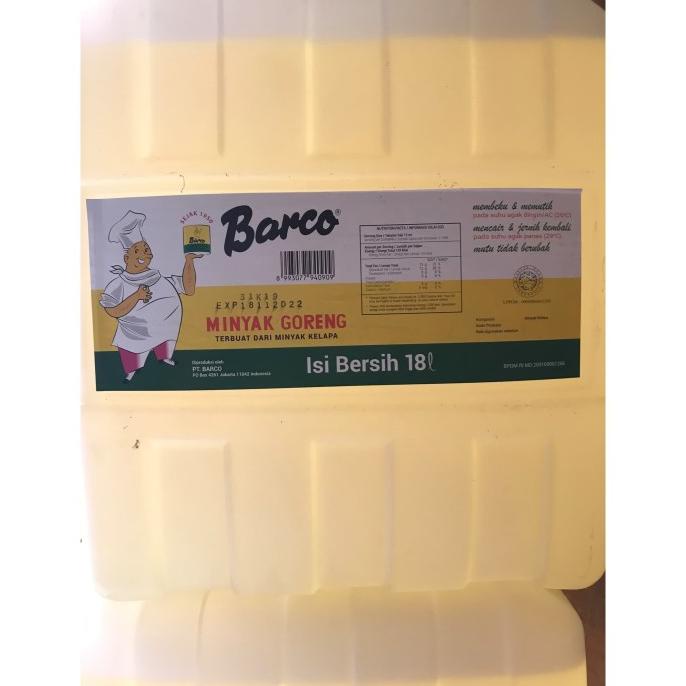 

Minyak Goreng Barco 18 Liter Jerigen Original