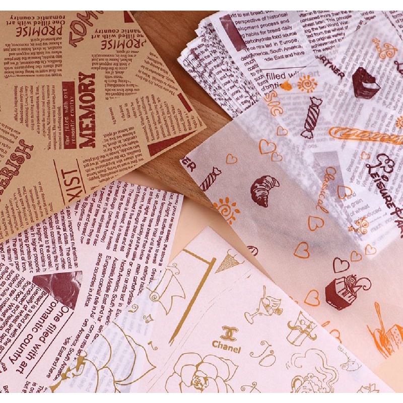 Alas Nasi Bento,Baking Paper Motif