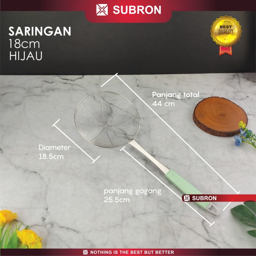 Saringan Stainless 16cm 18cm 20cm Serok Multifungsi Saring - SUBRON