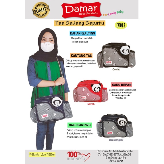 tas bayi - tas sepatu - tas saku berbentuk sepatu - tas damar bayi DT013