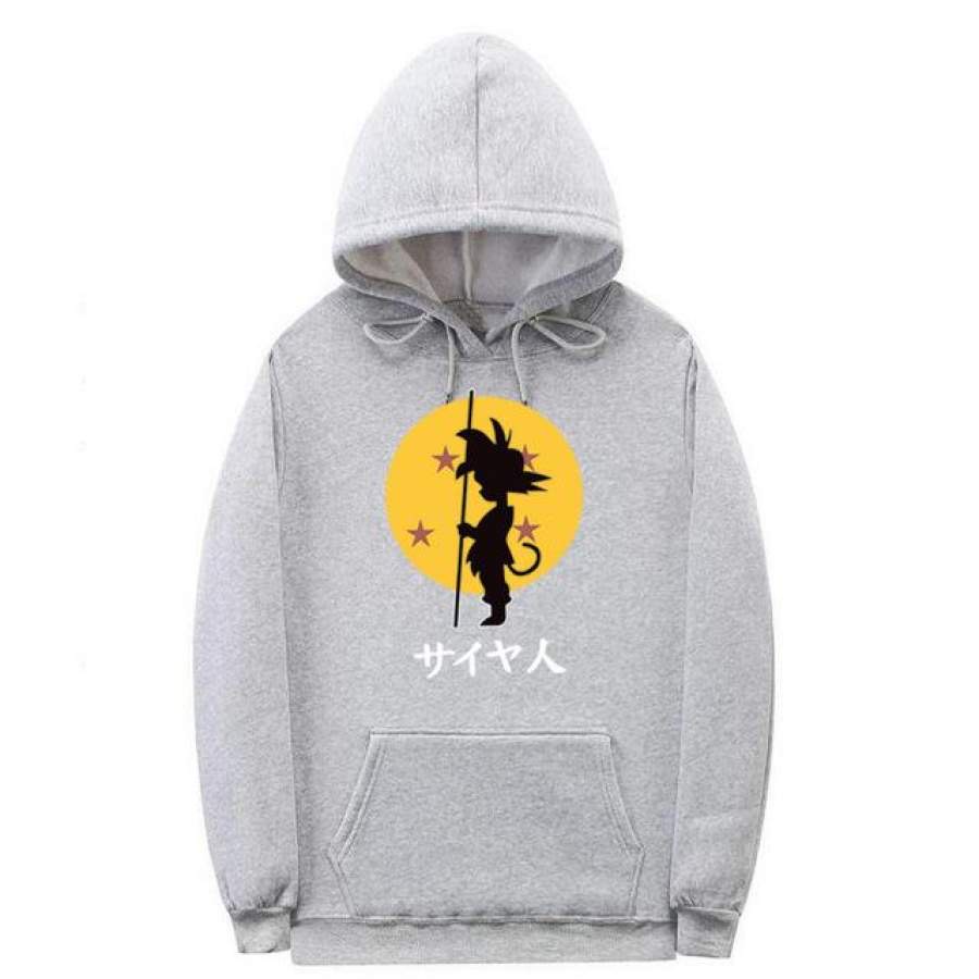 Sungokong/Naruto Front Anime Jumper Hoodie II  Sweater Hoodie Trendy II Sweter Oblong Topi Sz M - XL ( Pria &amp; Wanita / Anak &amp; Dewasa )
