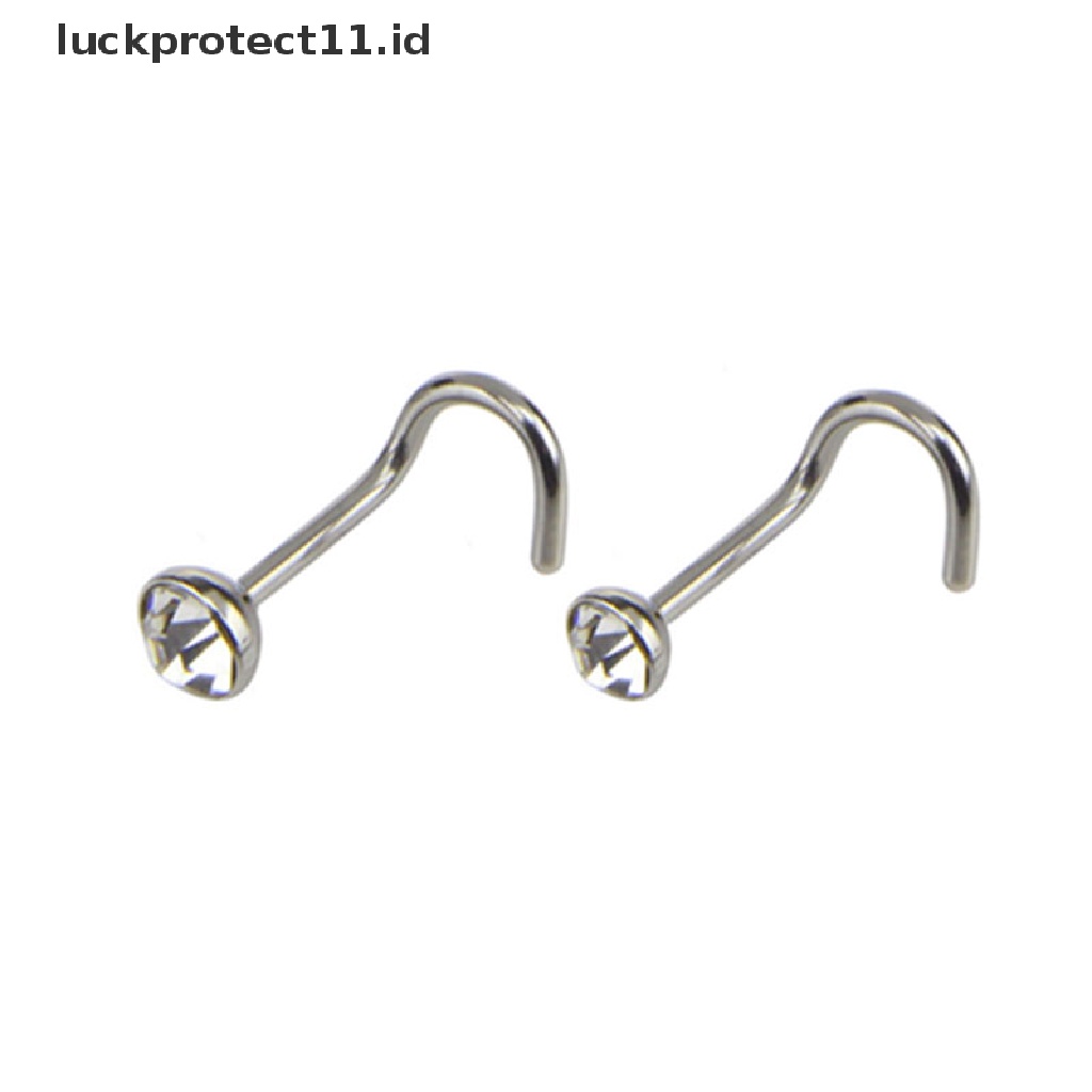 /Fashion Hot// Fashion// 21Pcs/Set Cincin Hoop Hidung Kristal Tulang Bar Pin Tulang Rawan Studs Jewelry.