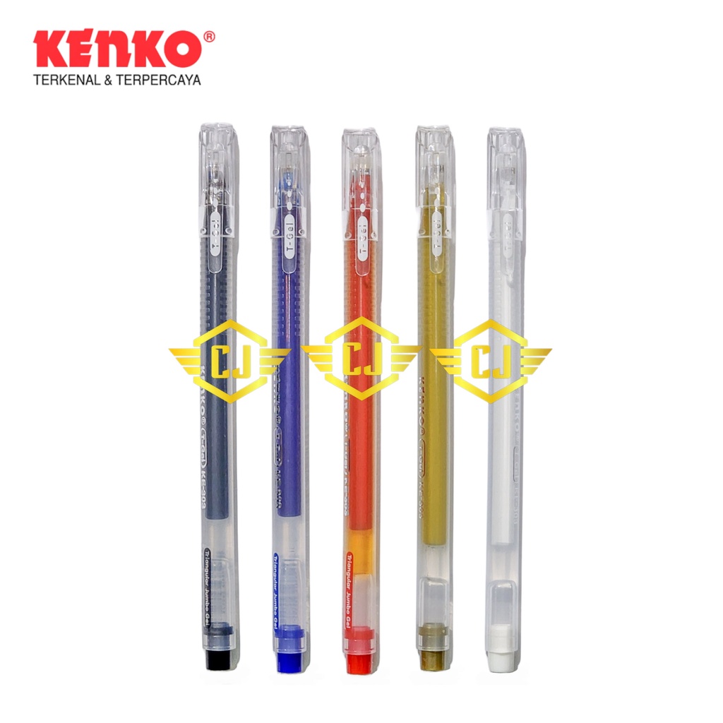 

Pulpen KENKO Pen Triangular Jumbo Gel T-Gel KE-303 per PCS