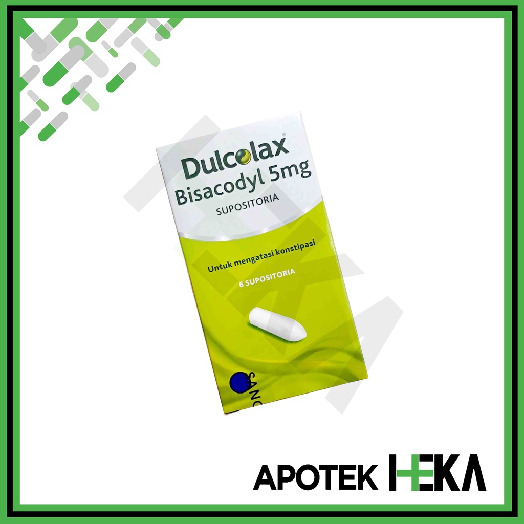 Dulcolax Supositoria 5 mg Box isi 6 - Mengatasi Konstipasi Sulit BAB (SEMARANG)