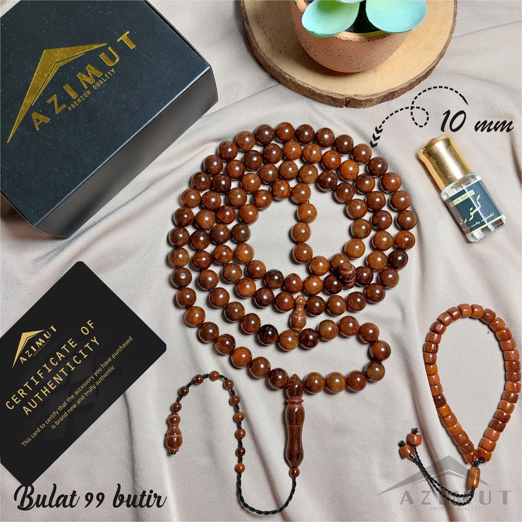 COD Tasbih Kaukah Kokka Original Bulat 99 Butir 10mm / Premium Tasbih Kokka Turki Asli