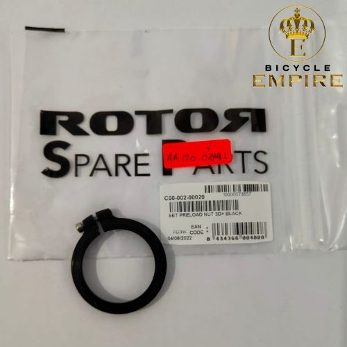 Rotor set Preload Nut 3D Plus Black Bicycle Empire