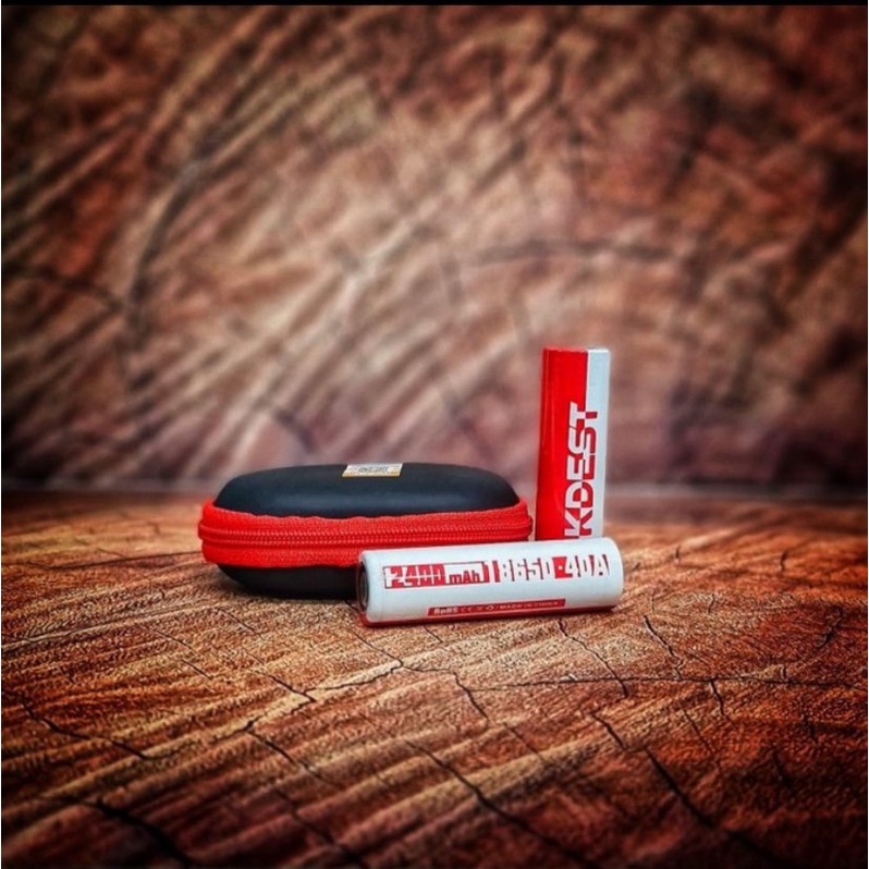 Baterai Kdest Merah Putih 18650 2400mAh Authentic [SATUAN]