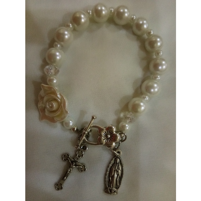 Rosario - Rosario Bentuk Gelang Mutiara Syntetic - Hollishop
