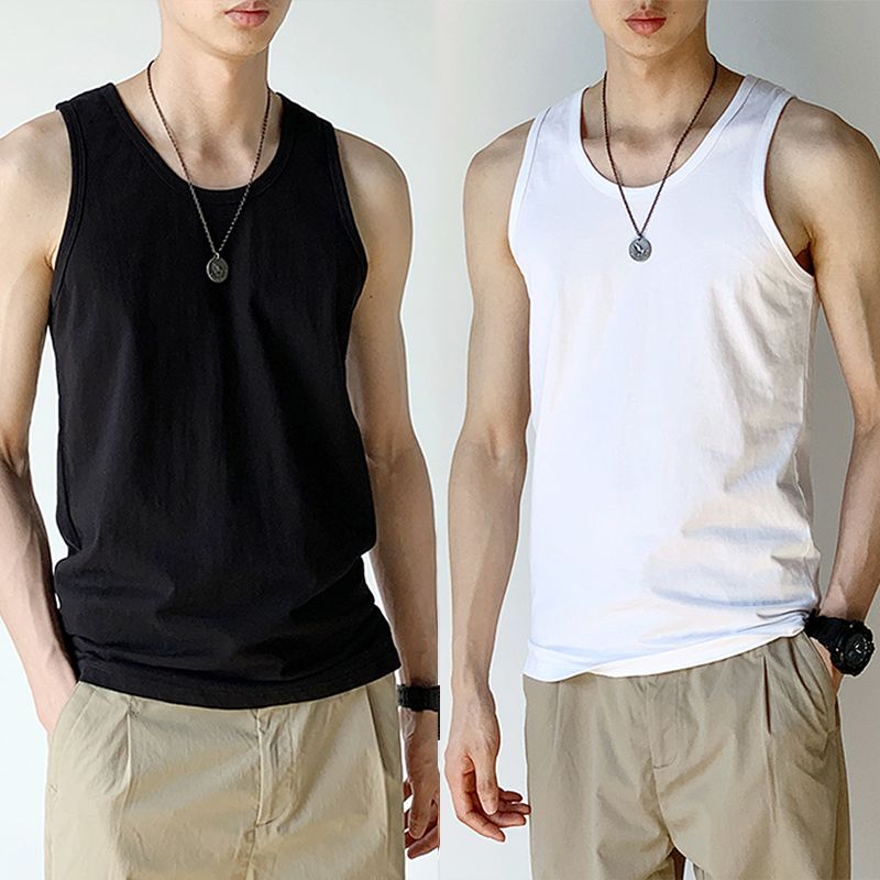 Baju Singlet Pria Polos Cotton Combed Tanktop Pria Kaos Singlet Pria