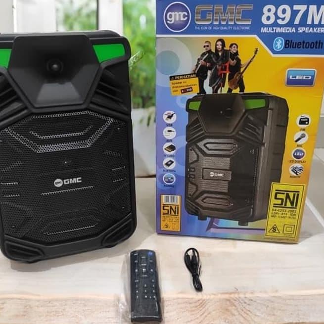 Terbaru SPEAKER BLUETOOTH KARAOKE GMC-897M BT bonus mic / SPEAKER BLUETOOTH GMC-897M BT