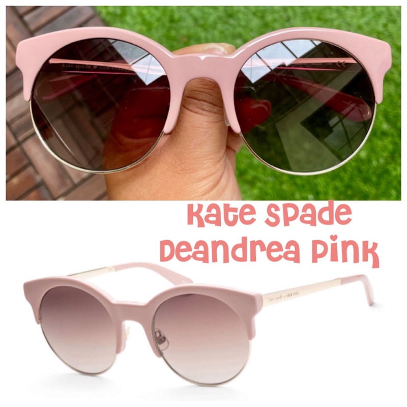 Kaca Mata Hitam Kate Spade Deandrea Pink sunglasses