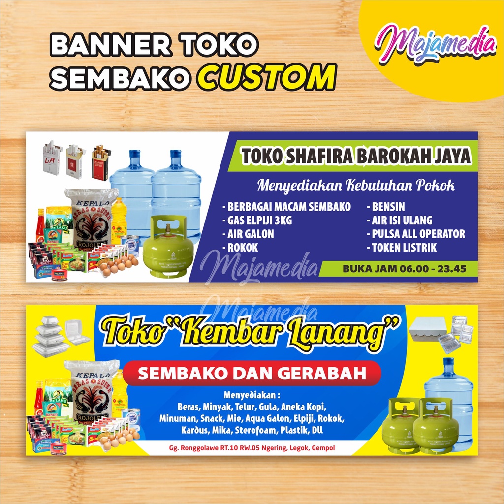 Jual BANNER TOKO SEMBAKO CUSTOM | Shopee Indonesia