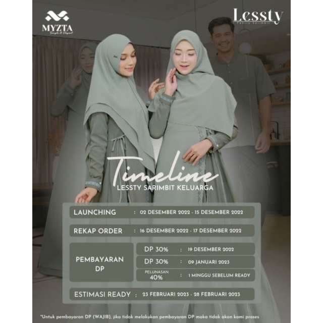 Lessty Family Sarimbit by Myzta#Famset PO#Ready Februari Akhir