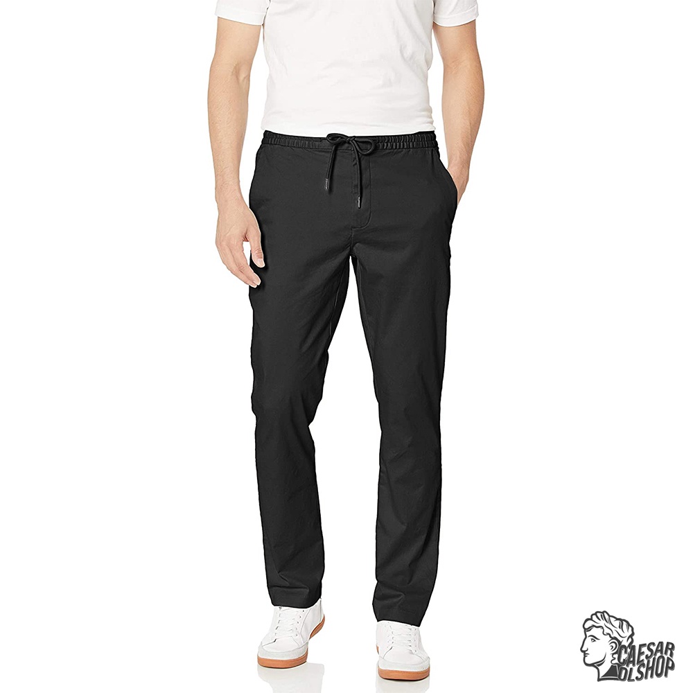 Caesar Olshop - Chino Pinggang Karet - Antonius - Black