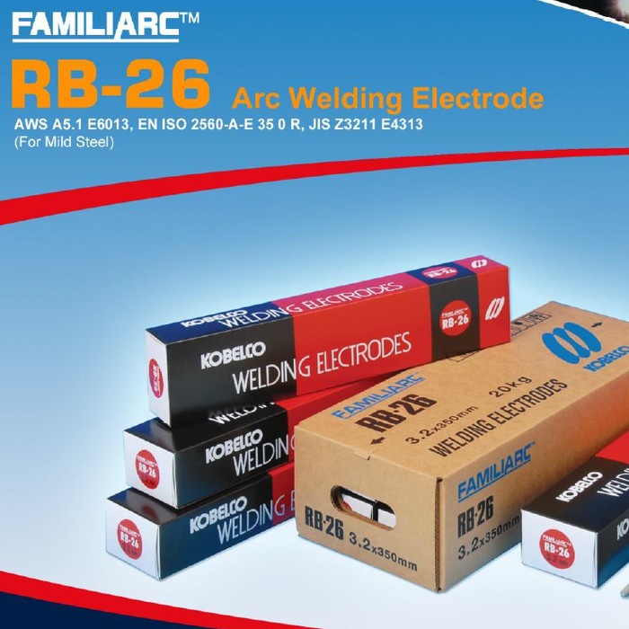 Kawat Kawat Las Kobe Rb 26 2.6 Mm (Isi 5Kg) Rb26