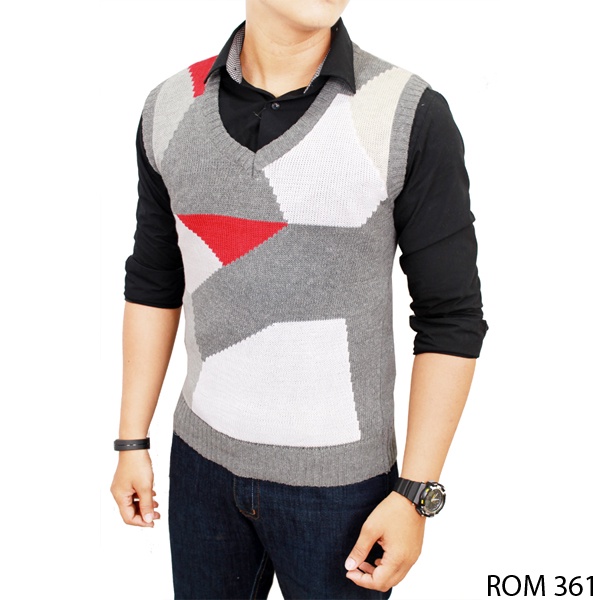 Crocheted Male Vest Rajut Abu – ROM 460