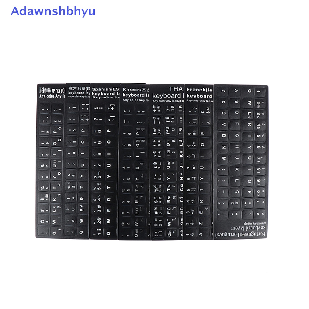 Adhyu Stiker Keyboard Laptop Anti Air Layout Keyboard Spanyol/Perancis Korea/Thailand ID