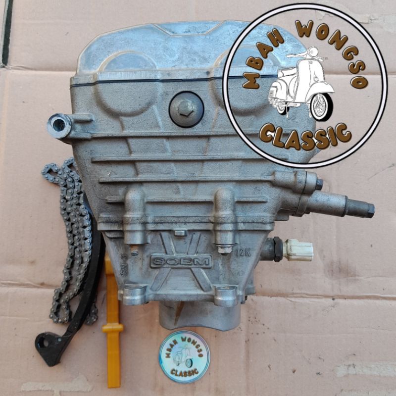 BLOK HEAD CYLINDER SEHER PISTON HEAD BLOCK HEAD DEKSEL SATRIA FU 150 INJEKSI FUFI ORIGINAL