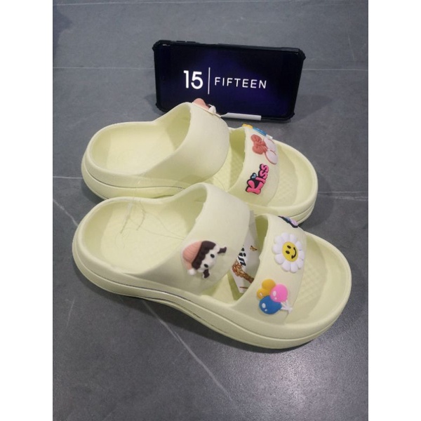 Sandal Wanita Import Sip FUJI Cherry Flower Jelly Korea Non-Slip Soles Best Seller 7816